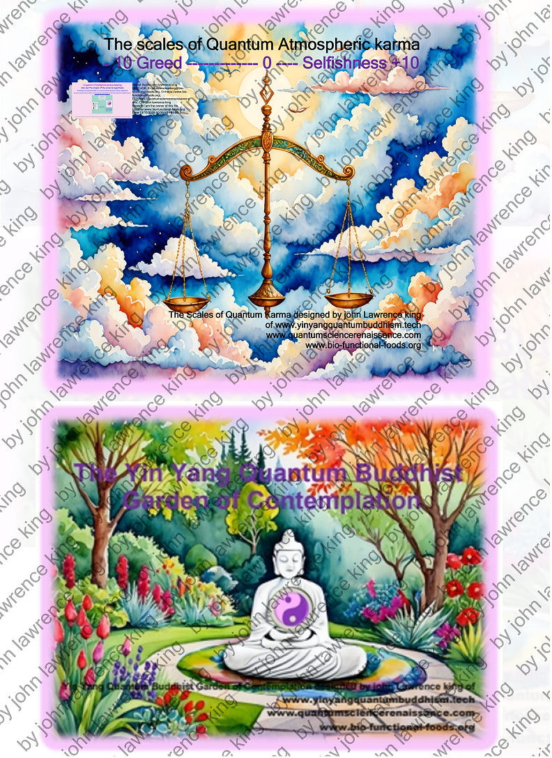 The Scales of Quantum Karma designed by john Lawrence king  of www.yinyangquantumbuddhism.tech